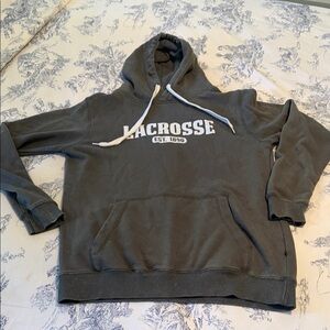 COZY soft Lacrosse Charcoal Hoodie